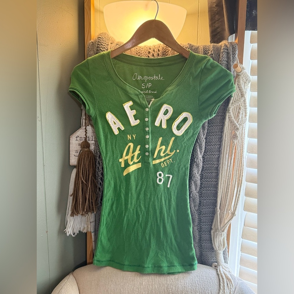 Aeropostale Y2K Ribbed Top Small